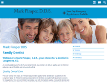 Tablet Screenshot of markpimperdds.com